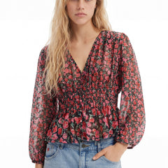 Desigual sweter Damska Różowa Logo