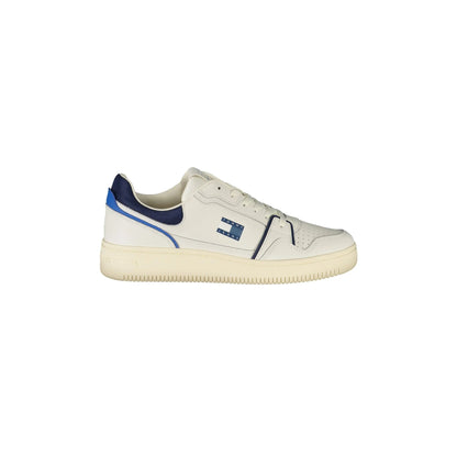 TOMMY HILFIGER Sneakers Uomo Bianche con Lacci e Dettagli Bianco - foto prodotto