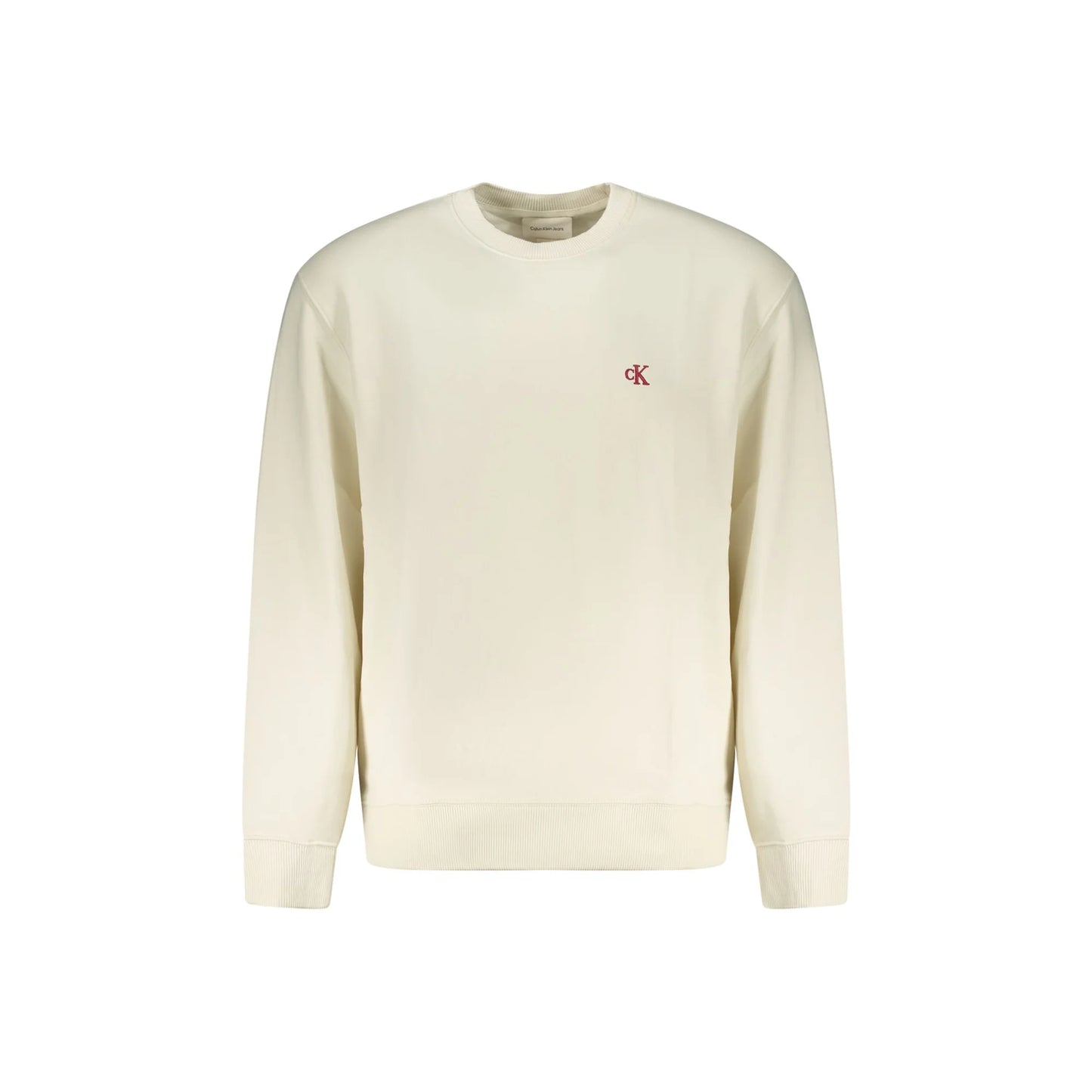 Calvin Klein Felpa Maniche Lunghe Uomo Bianca Ricamo Felpe Bianco - foto prodotto