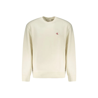 Calvin Klein Felpa Maniche Lunghe Uomo Bianca Ricamo Felpe Bianco - foto prodotto
