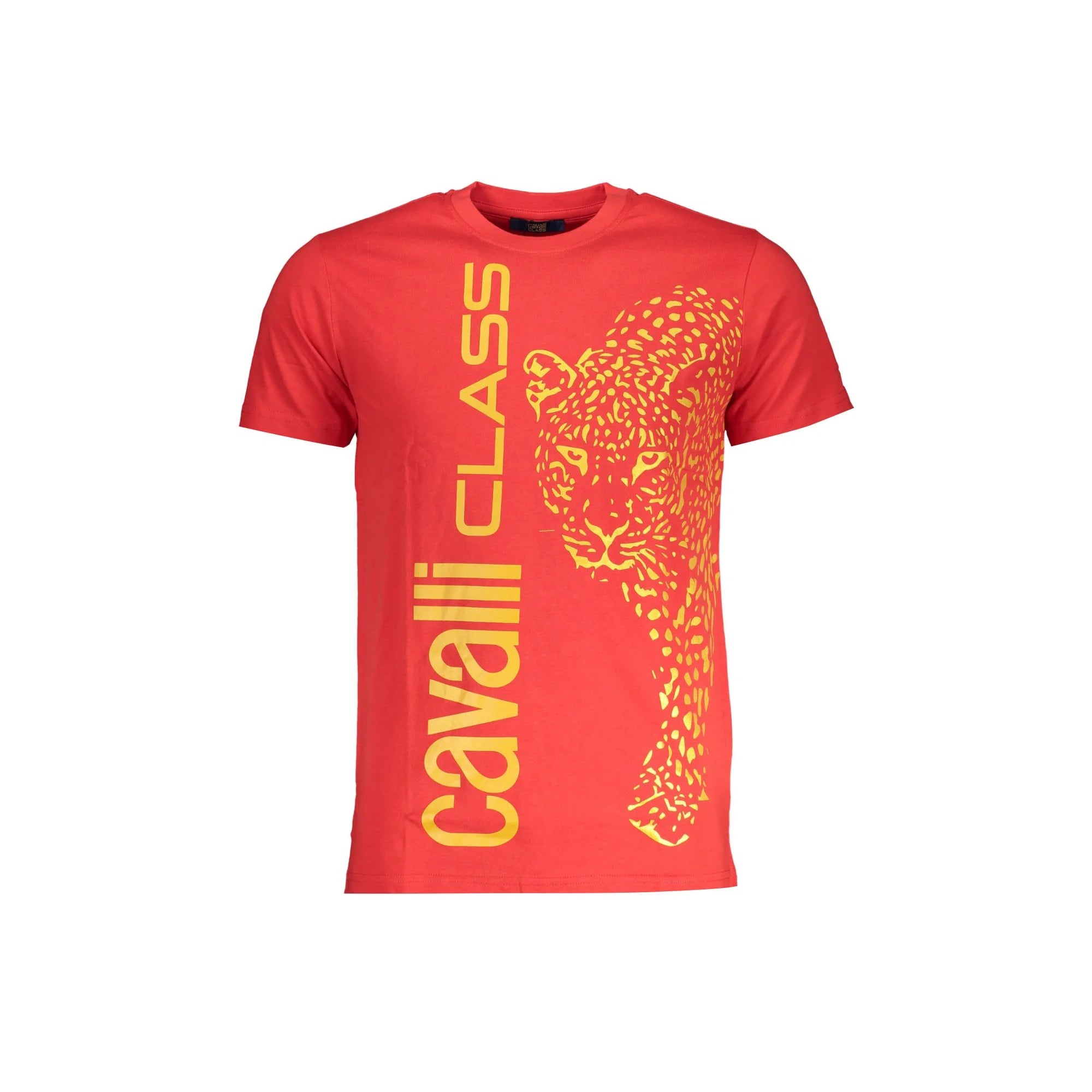 Cavalli Class T-Shirt Maniche Corte Uomo Rossa Stampa Rosso - foto prodotto