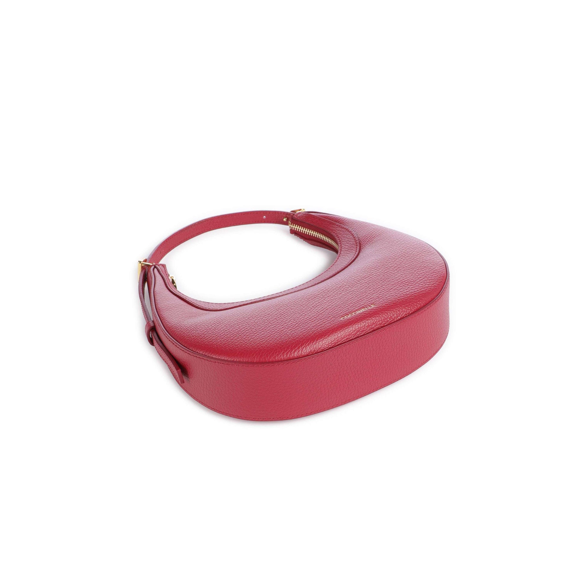 COCCINELLE Borsa Donna a Spalla e Tracolla Rossa, In Vera Pelle, Whisper