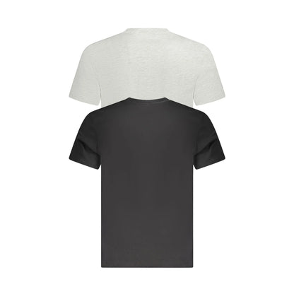 Fila T-Shirt Maniche Corte Uomo Nera Stampa Logo nero - vista 2