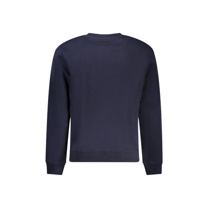 Napapijri Felpa Uomo Blu Girocollo Relaxed Fit Logo Felpe - vista 2