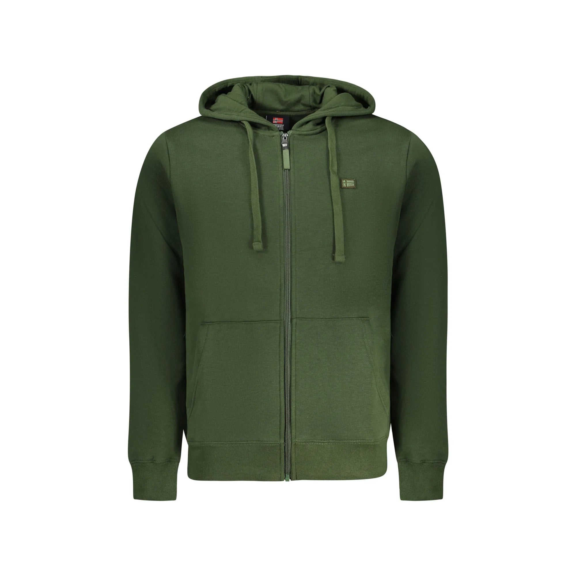 NORWAY 1963 FELPA CON ZIP UOMO VERDE