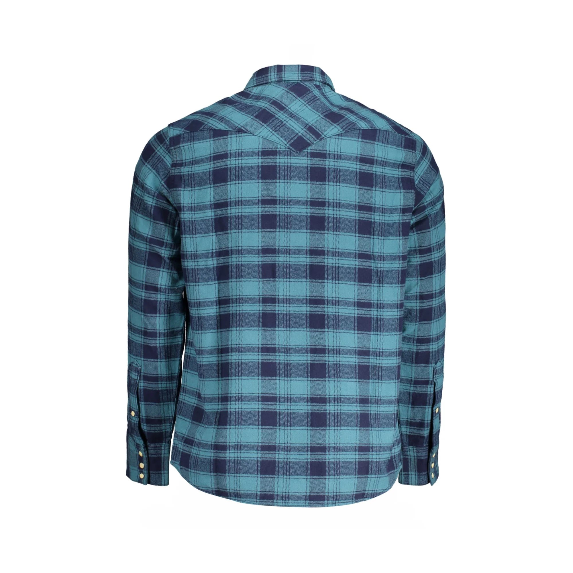 WRANGLER CAMICIA MANICHE LUNGHE UOMO BLU