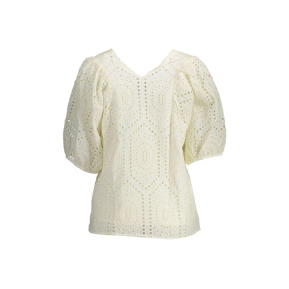 GANT T-SHIRT MANICHE CORTE DONNA BIANCO