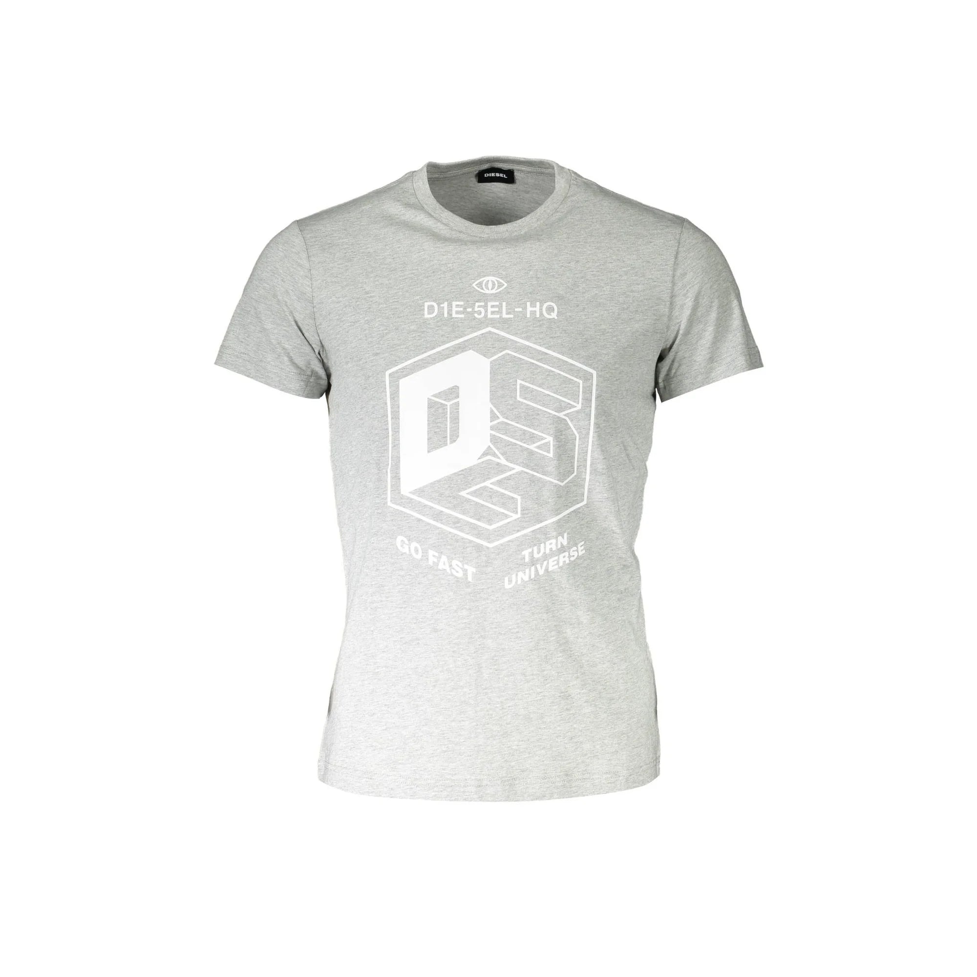 DIESEL T-SHIRT MANICHE CORTE UOMO GRIGIO