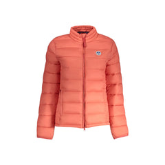 North Sails Jaqueta Feminina Rosa com Fecho de Correr e Logo
