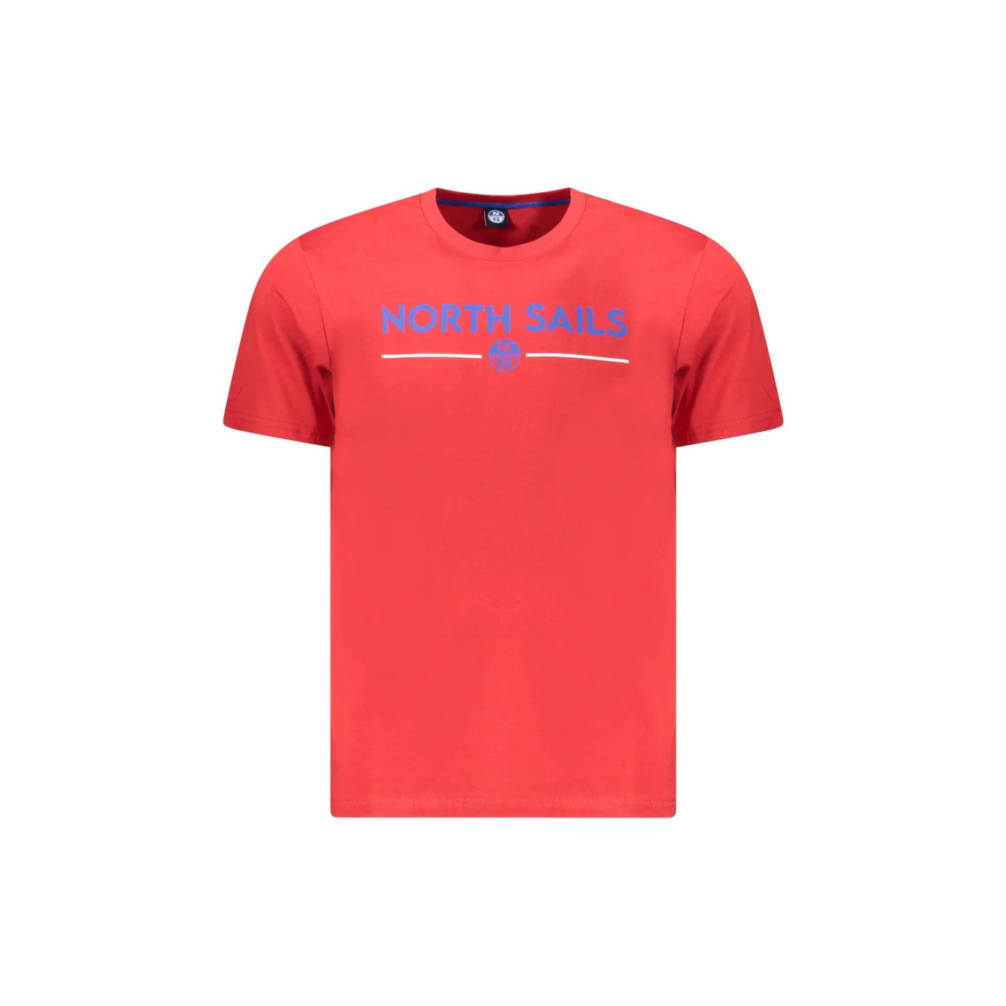 North Sails T-Shirt Maniche Corte Uomo Rossa Stampa Logo Rosso - foto prodotto