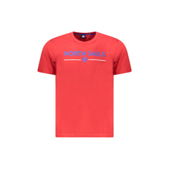 North Sails T-Shirt Maniche Corte Uomo Rossa Stampa Logo