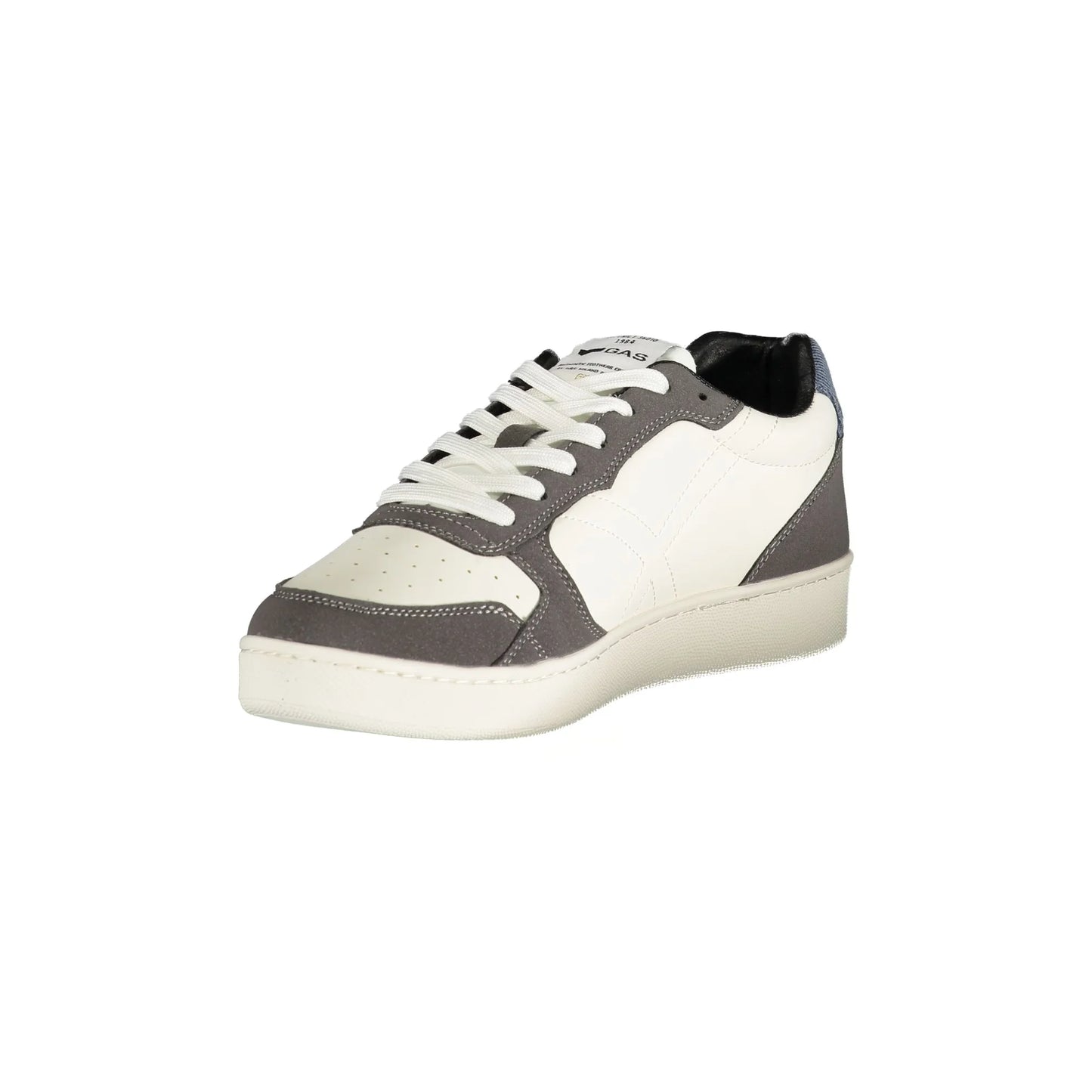 Gas Sneakers Uomo Bianche Lacci Plantare Removibile Logo bianco - vista 3