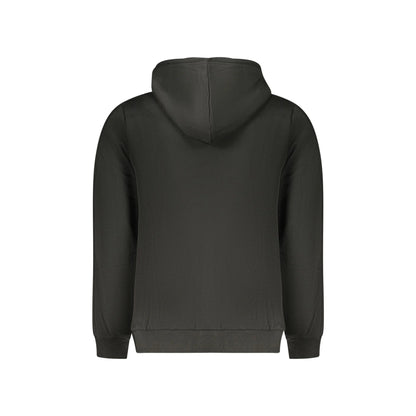 U.S. Grand Felpa Uomo Nera Zip Cappuccio Felpata Logo Felpe nero - vista 3