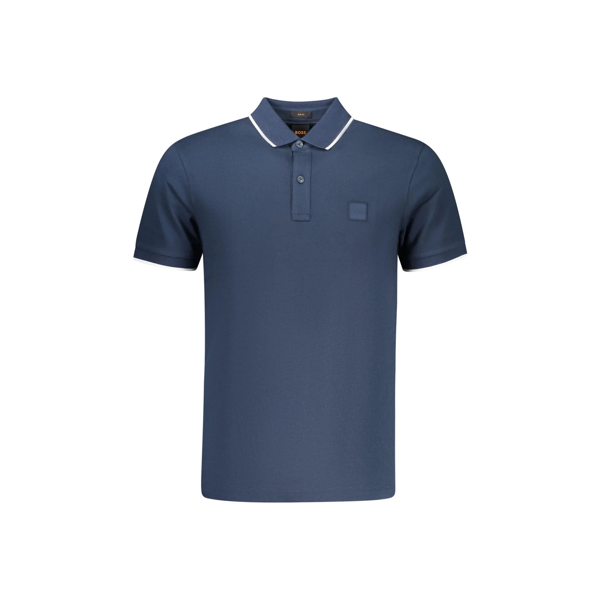 BOSS POLO MANICHE CORTE UOMO BLU
