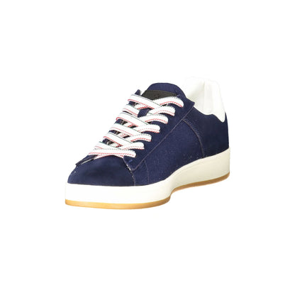 ESERCITO 1659 Scarpe Sneakers Uomo Blu con Dettagli a Contrasto - vista 3