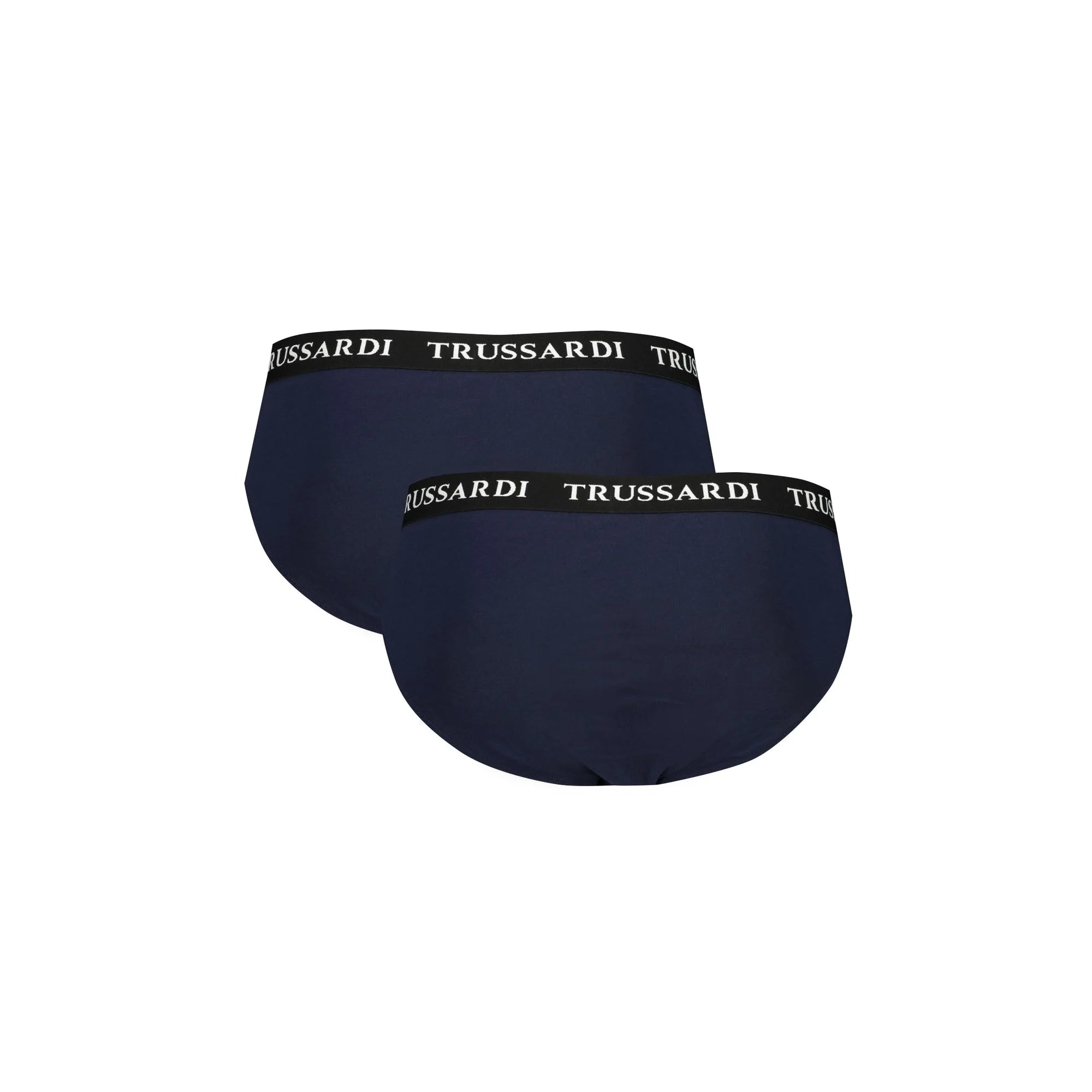 Trussardi Slip Uomo Blu Stampa Logo Intimo - vista 2