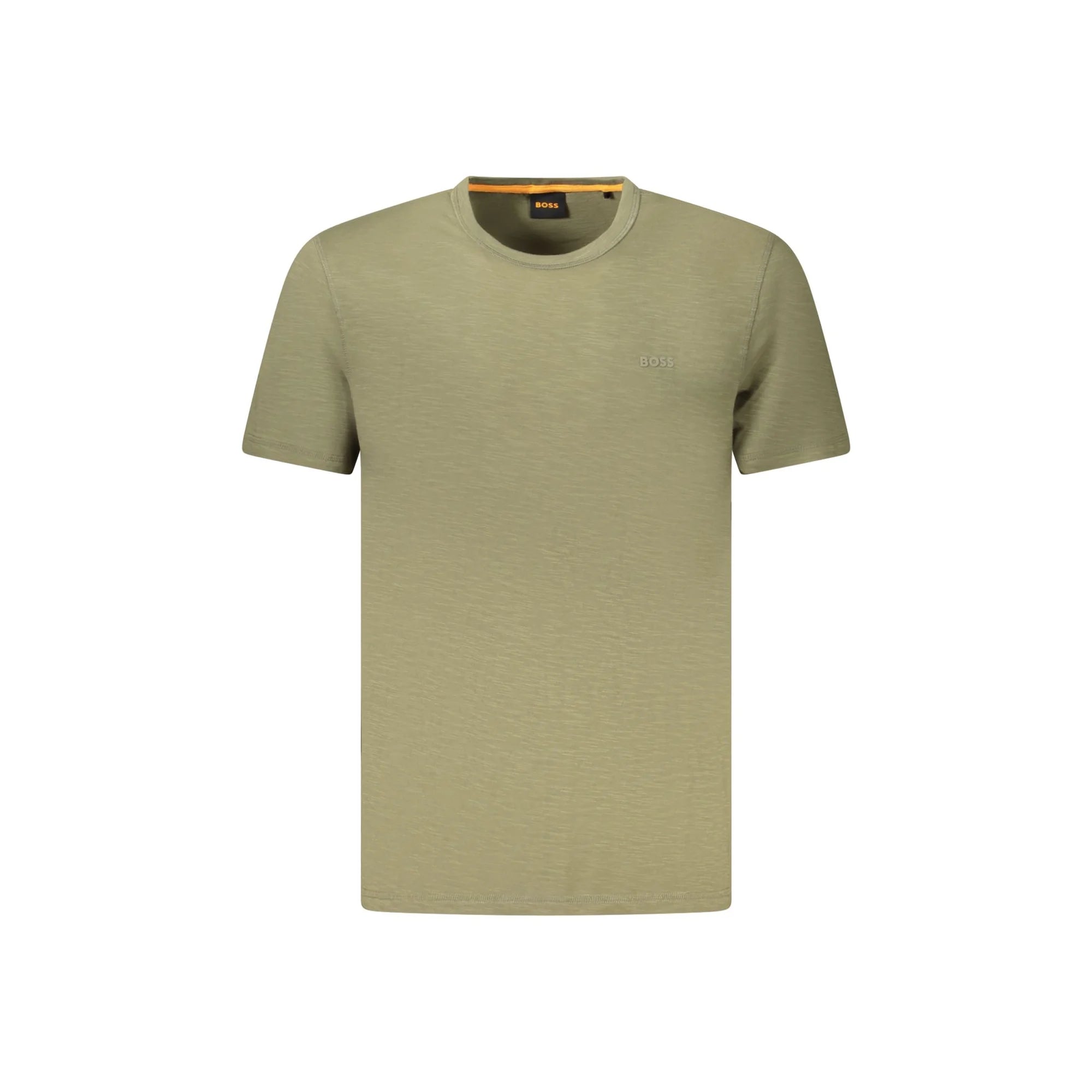 BOSS T-SHIRT MANICHE CORTE UOMO VERDE