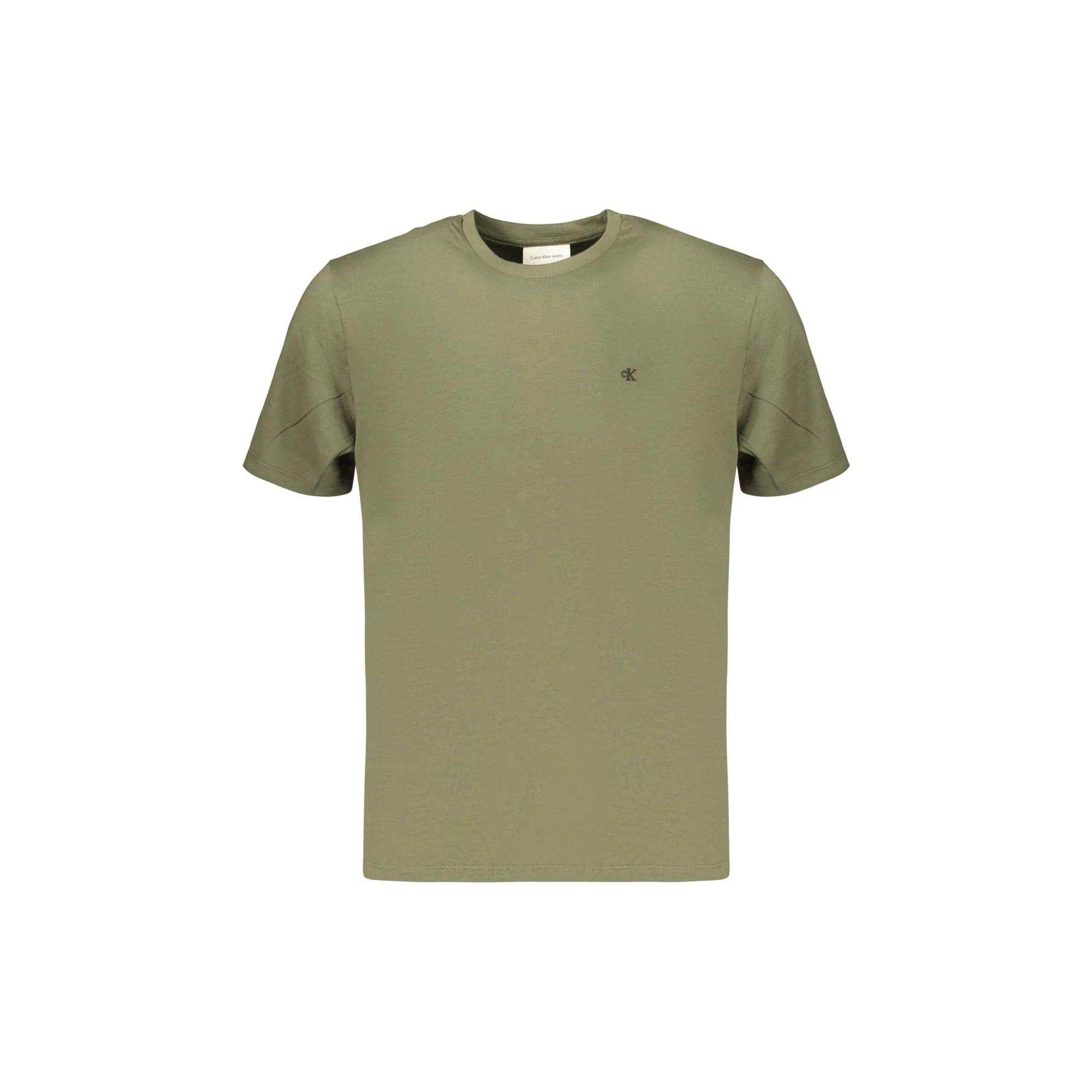 CALVIN KLEIN T-SHIRT MANICHE CORTE UOMO VERDE