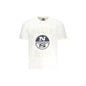 North Sails T-Shirt Maniche Corte Uomo Bianca Stampa Logo Bianco - foto prodotto