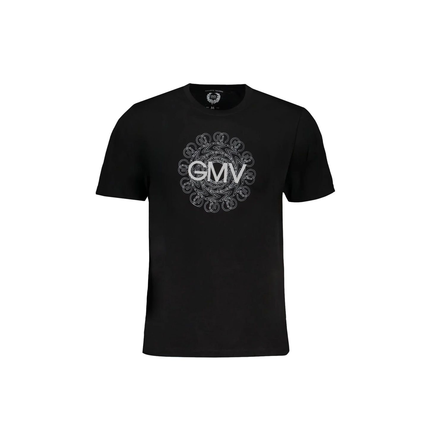 Gian Marco Venturi T-Shirt Maniche Corte Uomo Nera Stampa Nero - foto prodotto