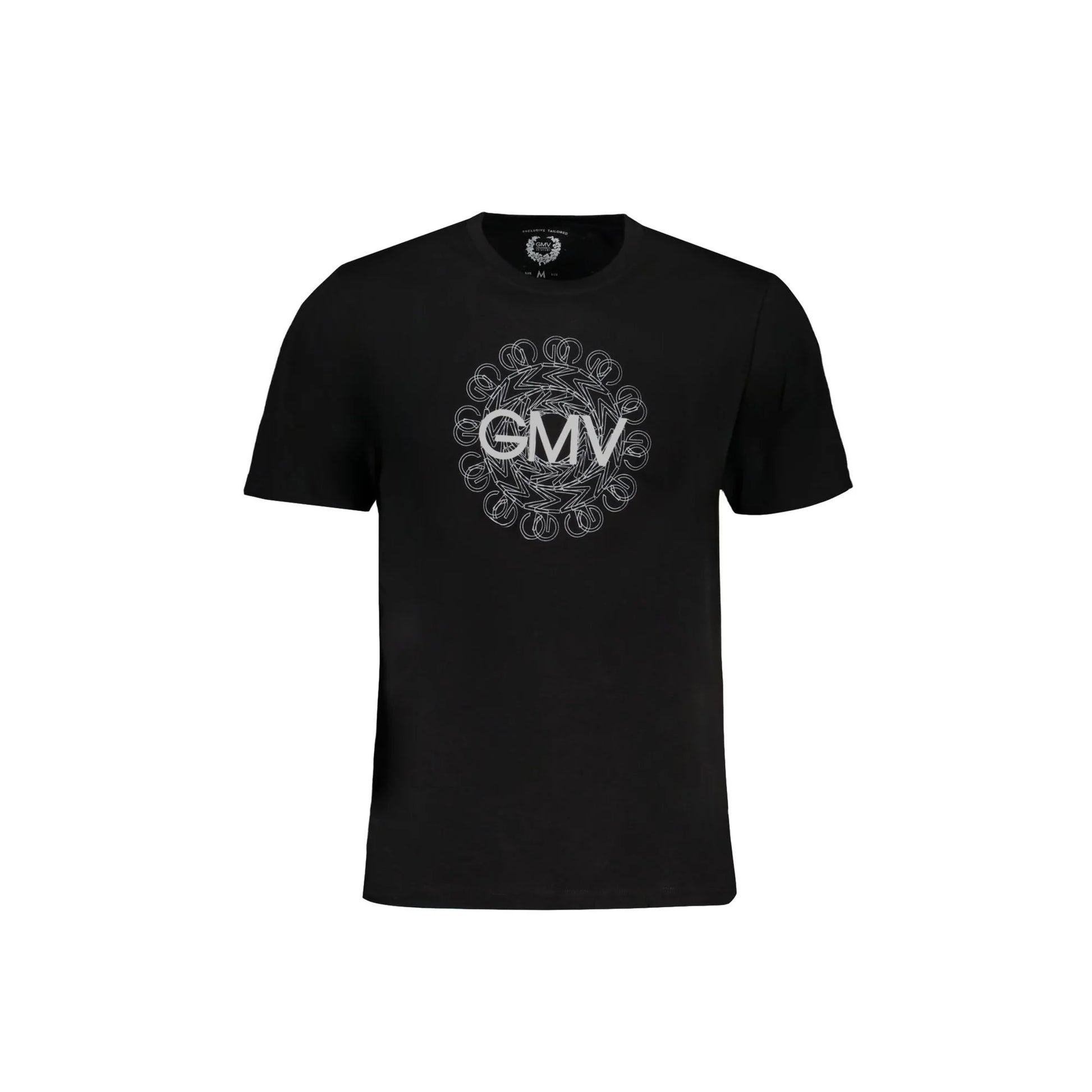 Gian Marco Venturi T-Shirt Maniche Corte Uomo Nera Stampa Nero - foto prodotto