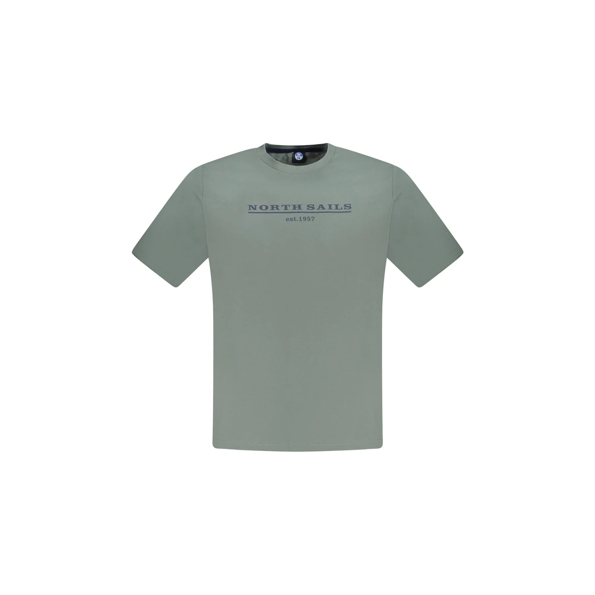 North Sails T-Shirt Maniche Corte Uomo Verde Stampa Logo - foto prodotto