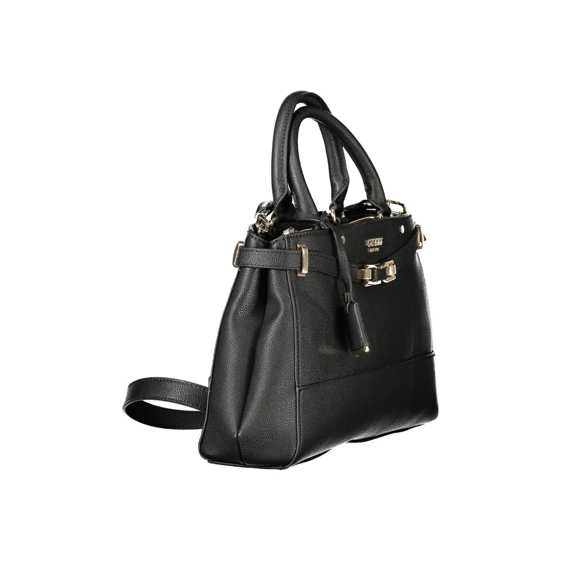 Guess Jeans Borsa a Tracolla Donna Nera Logo Borse nero - vista 3