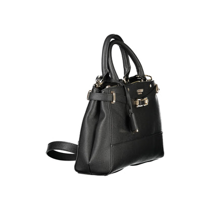 Guess Jeans Borsa a Tracolla Donna Nera Logo Borse nero - vista 3