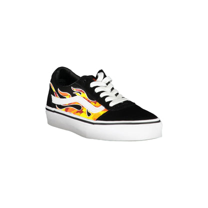 VANS Scarpe Sportive Alte Uomo Nere con Lacci e Dettagli a Contrasto Sneakers nero - vista 2
