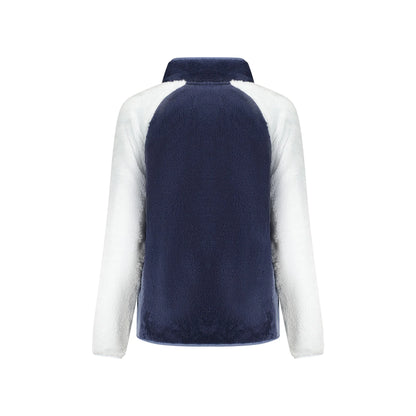 Norway 1963 Felpa Donna Blu con Zip Felpata Ricamo Logo Felpe - vista 2