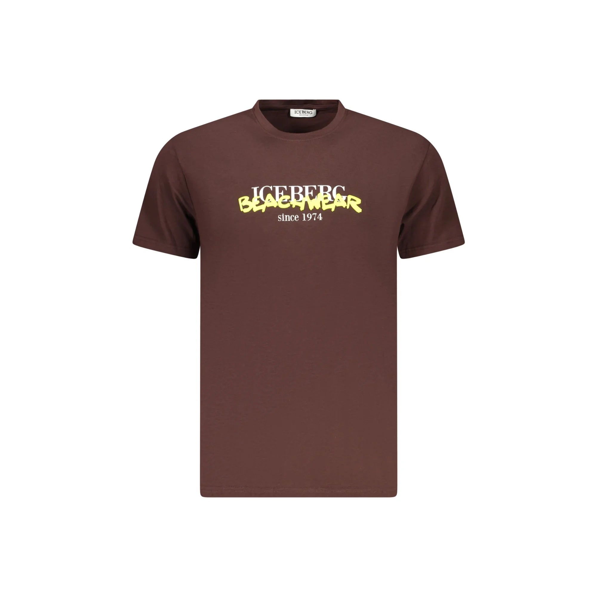 ICEBERG T-SHIRT MANICHE CORTE UOMO MARRONE