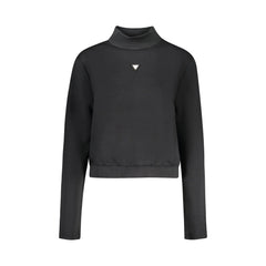 Guess Jeans Felpa Maniche Lunghe Donna Nera Logo