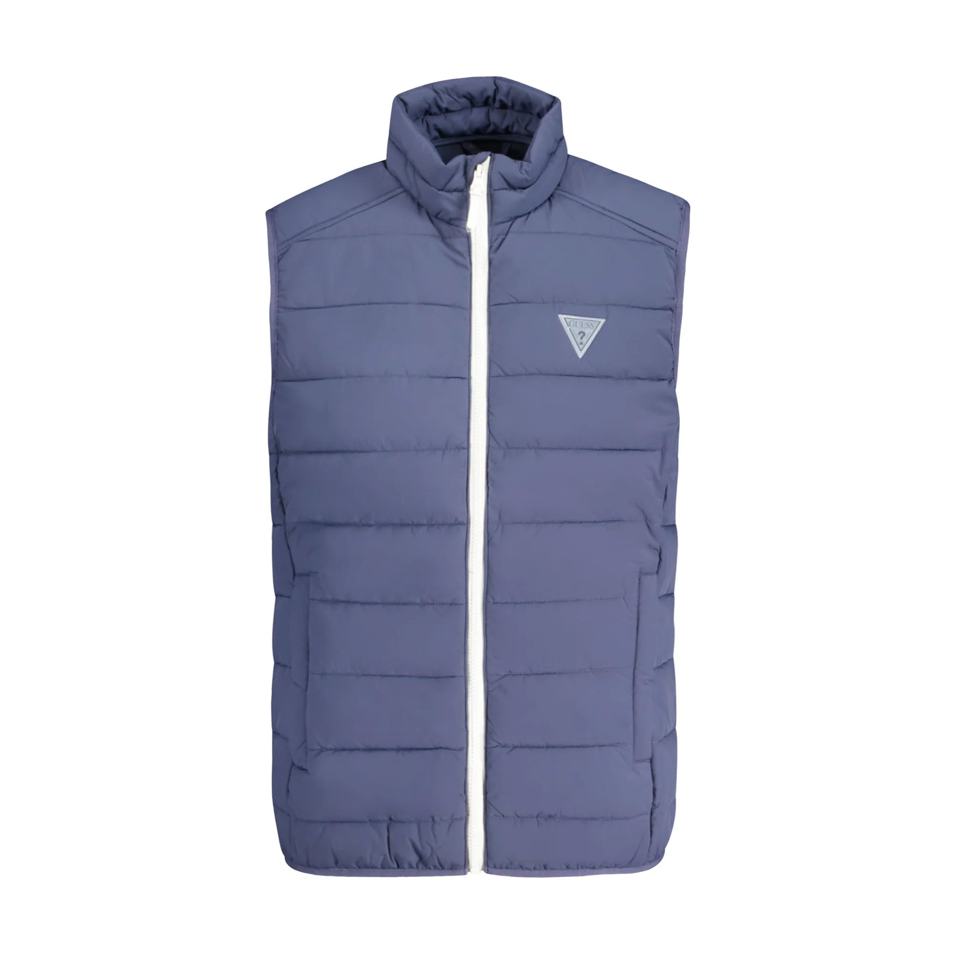 Guess Jeans Giubbotto Uomo Blu Zip Logo Giubbotti e Giacche - foto prodotto