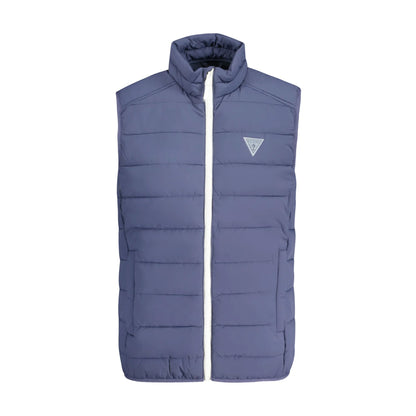 Guess Jeans Giubbotto Uomo Blu Zip Logo Giubbotti e Giacche - foto prodotto