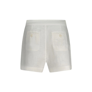 Guess Jeans Short Donna Bianco Logo Pantaloni - vista 2