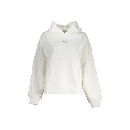 Calvin Klein Felpa Maniche Lunghe Donna Bianca Stampa Logo Felpe Bianco - foto prodotto