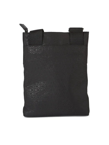 CALVIN KLEIN Borsello Uomo Nero con Tracolla Regolabile e Logo - vista 4