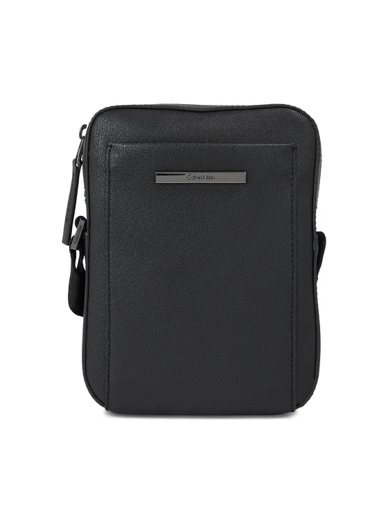 CALVIN KLEIN Borsello Uomo Nero con Tracolla Regolabile e Logo