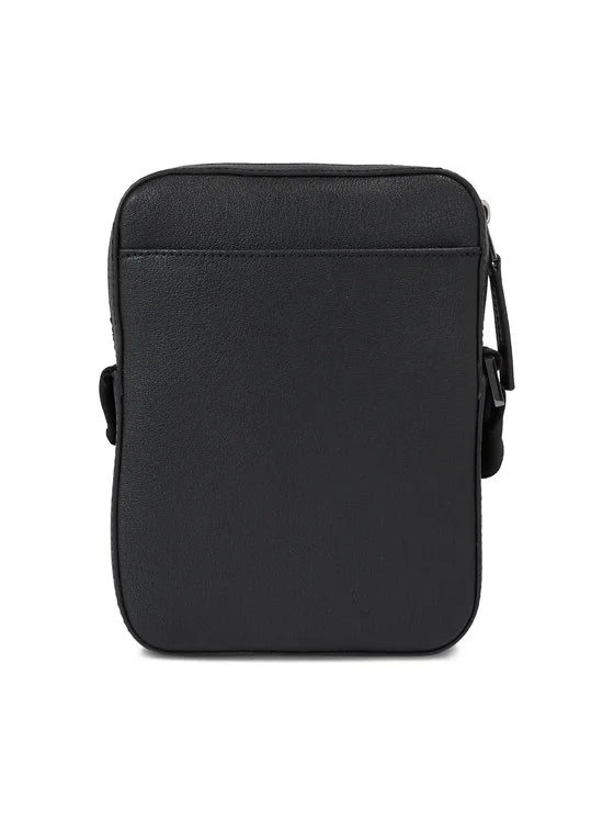 CALVIN KLEIN Borsello Uomo Nero con Tracolla Regolabile e Logo - vista 4