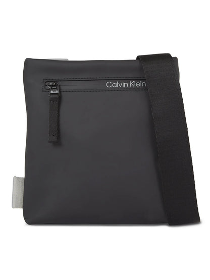 CALVIN KLEIN Borsello Uomo Nero con Tracolla Regolabile e Logo - foto prodotto