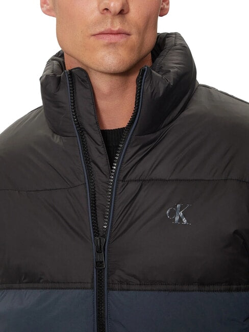 Calvin Klein Giubbotto Uomo Blu con Zip e Dettagli Neri Giubbotti e Giacche nero - vista 3