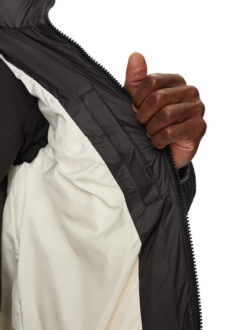 Calvin Klein Giubbotto Uomo Bianco con Zip e Dettagli Neri