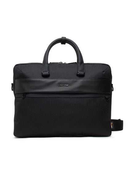 CALVIN KLEIN Cartella Uomo Nera con Tracolla Removibile e Porta PC Borse nero - foto prodotto