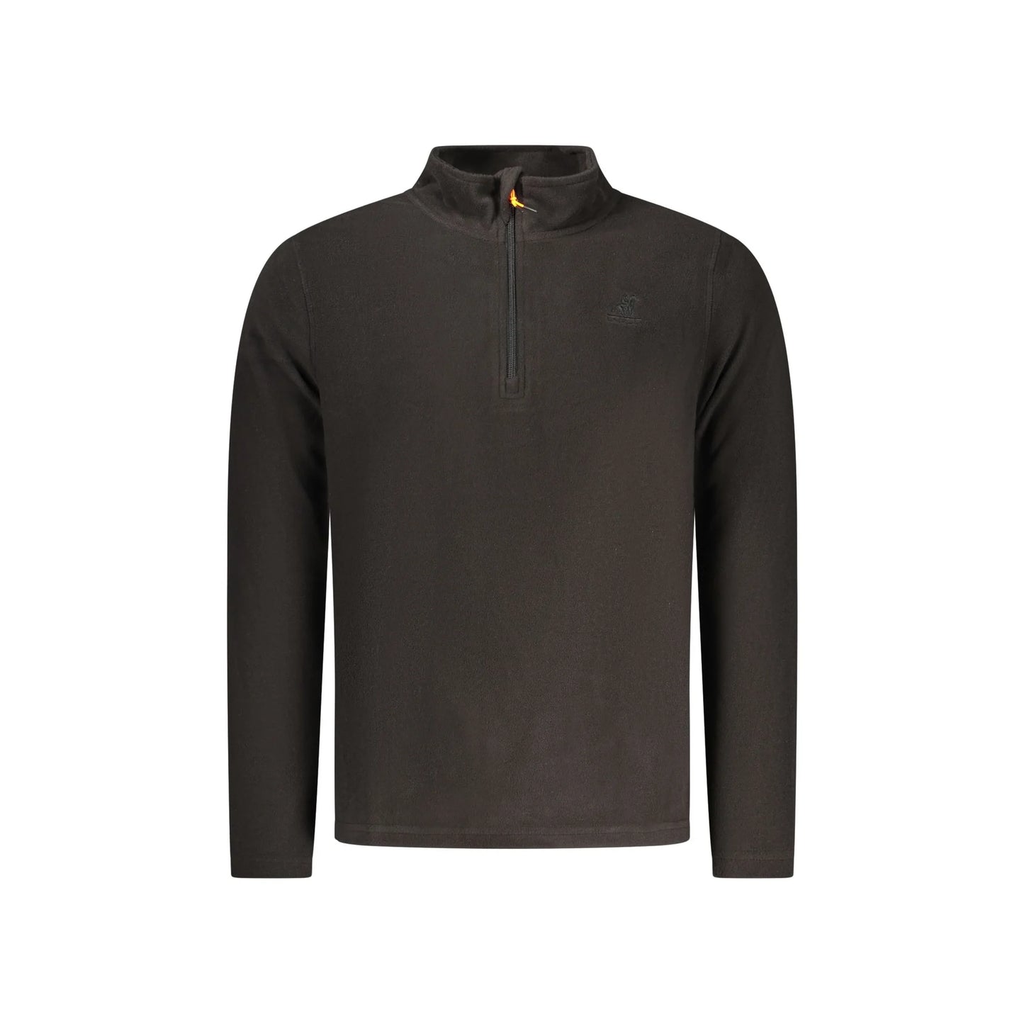 U.S. Grand Felpa Uomo Nera con Mezza Zip Pile Ricamo Logo Felpe Nero - foto prodotto