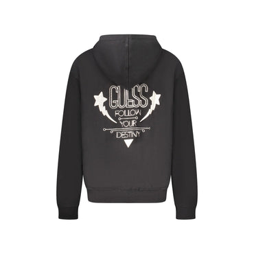 Guess Jeans Felpa Maniche Lunghe Donna Nera Stampa Felpe nero - vista 2