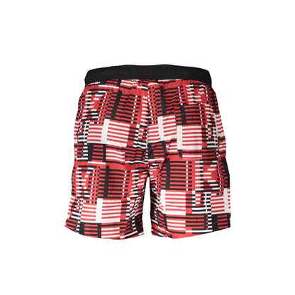 Karl Lagerfeld Beachwear Costume da Mare Uomo Rosso Logo - vista 2