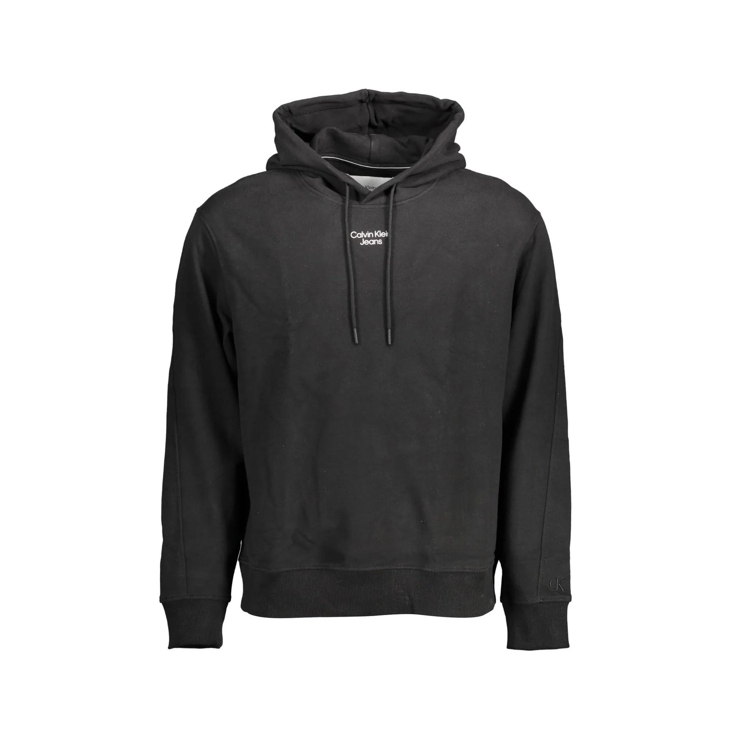 Calvin Klein Felpa Maniche Lunghe Uomo Nera Stampa Logo Felpe Nero - foto prodotto
