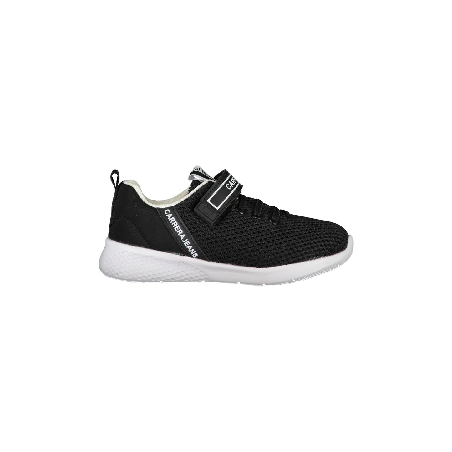 CARRERA Calzatura Sportiva Bambino Nera con Lacci Elastici e Strap Sneakers Nero - foto prodotto