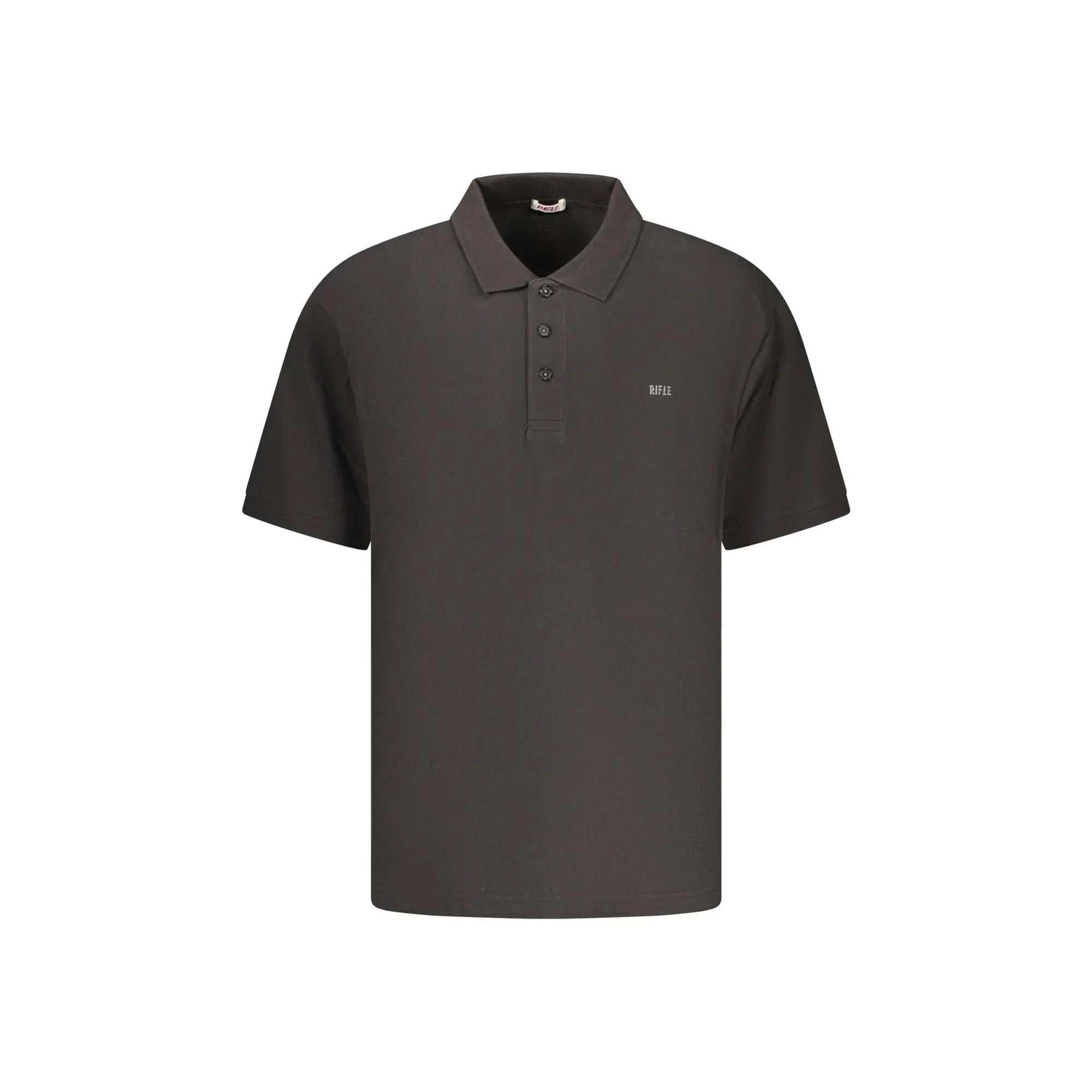 RIFLE POLO MANICHE CORTE UOMO NERO
