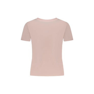 Guess Jeans T-Shirt Maniche Corte Donna Rosa Stampa Logo - vista 2